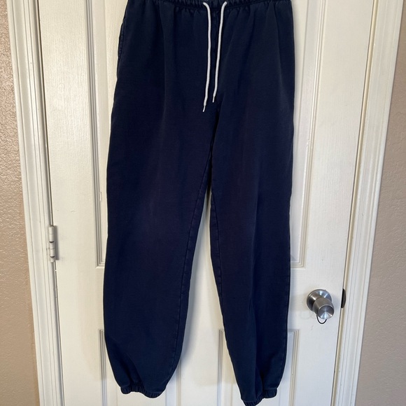 Brandy Melville Navy Joggers - Picture 1 of 9